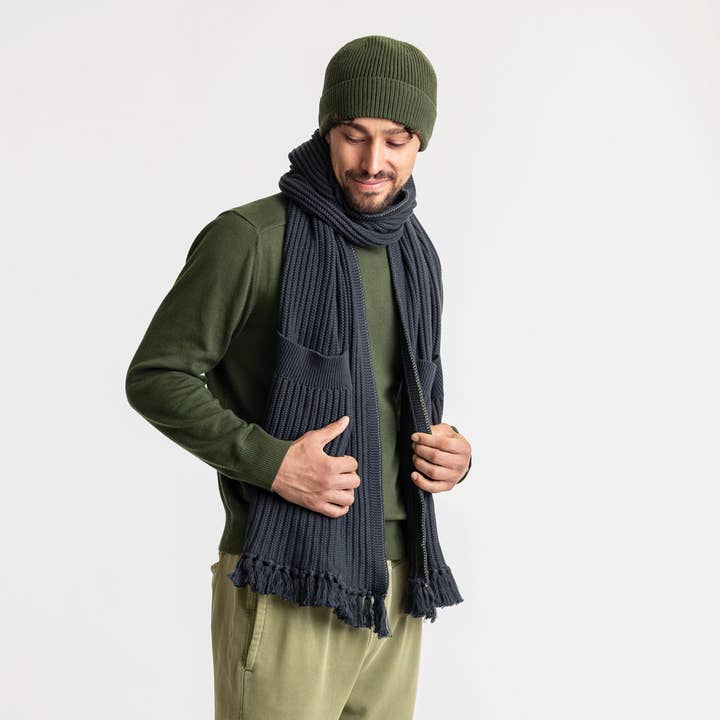 Organic Cotton Oversized Pocket Scarf