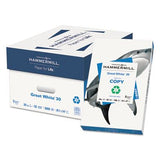 Hammermill Recycled Great White Copy Paper,  8 1/2'' x 14'', 20 lb,  Ream/500 Sheets